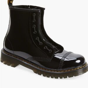 Dr. Martens Black Patent Leather Boots